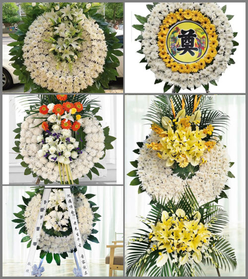 安徽六安市霍邱县邵岗乡上郢村花圈速递